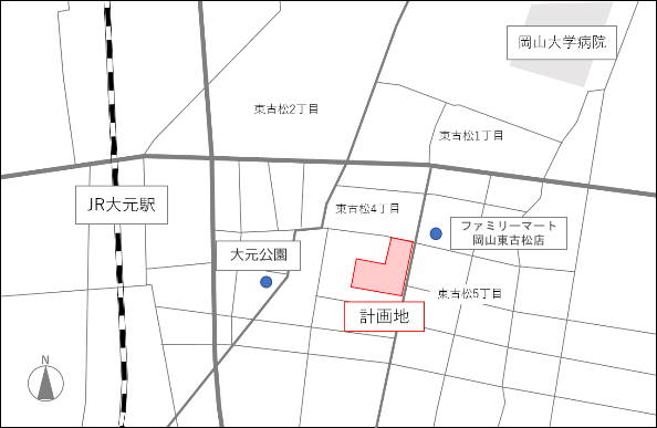 東古松NKビルの位置図